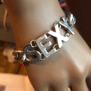 Sexy Statement Chain Bracelet in Sliver